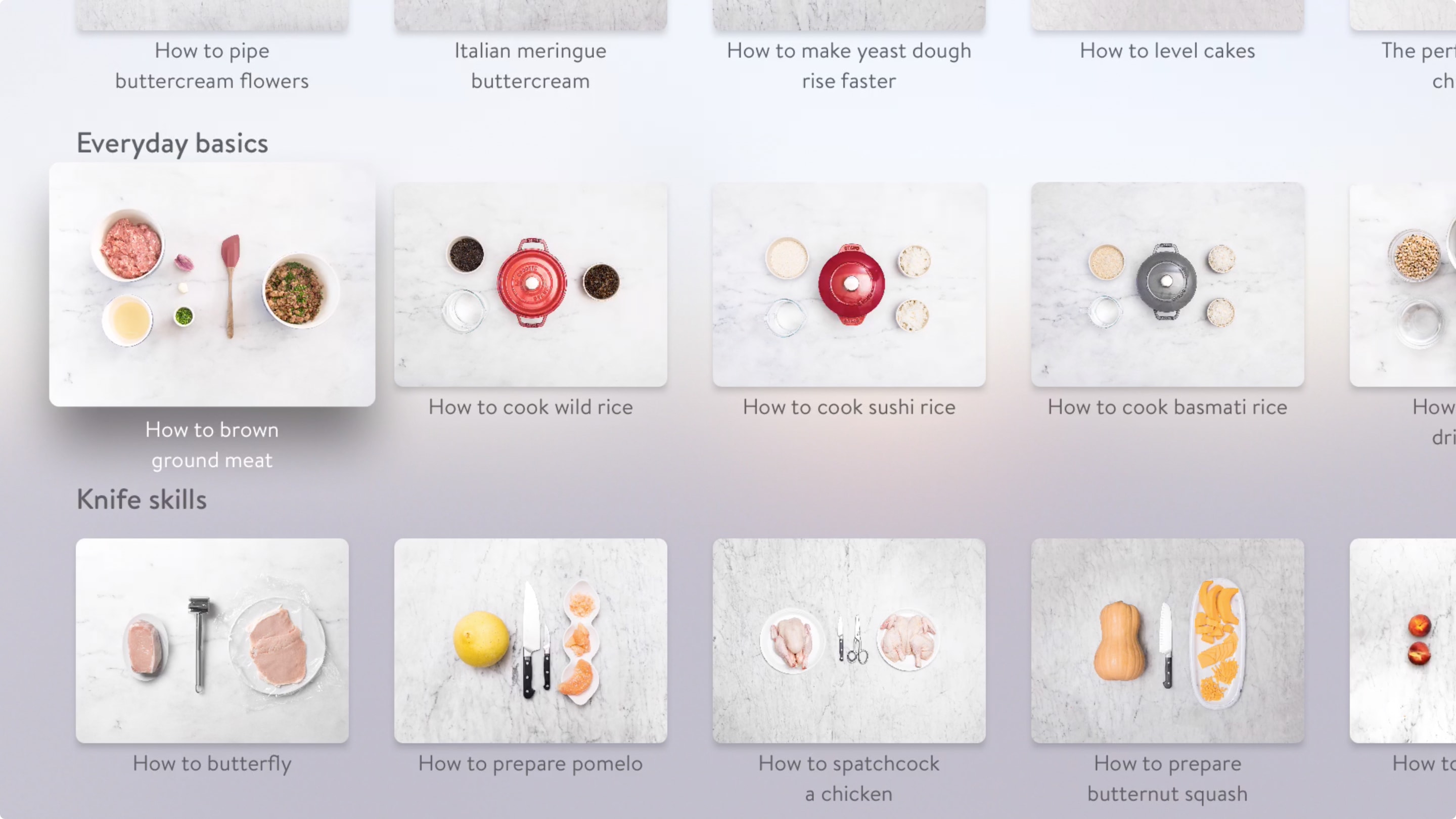 Kitchen Stories app on Apple TV
