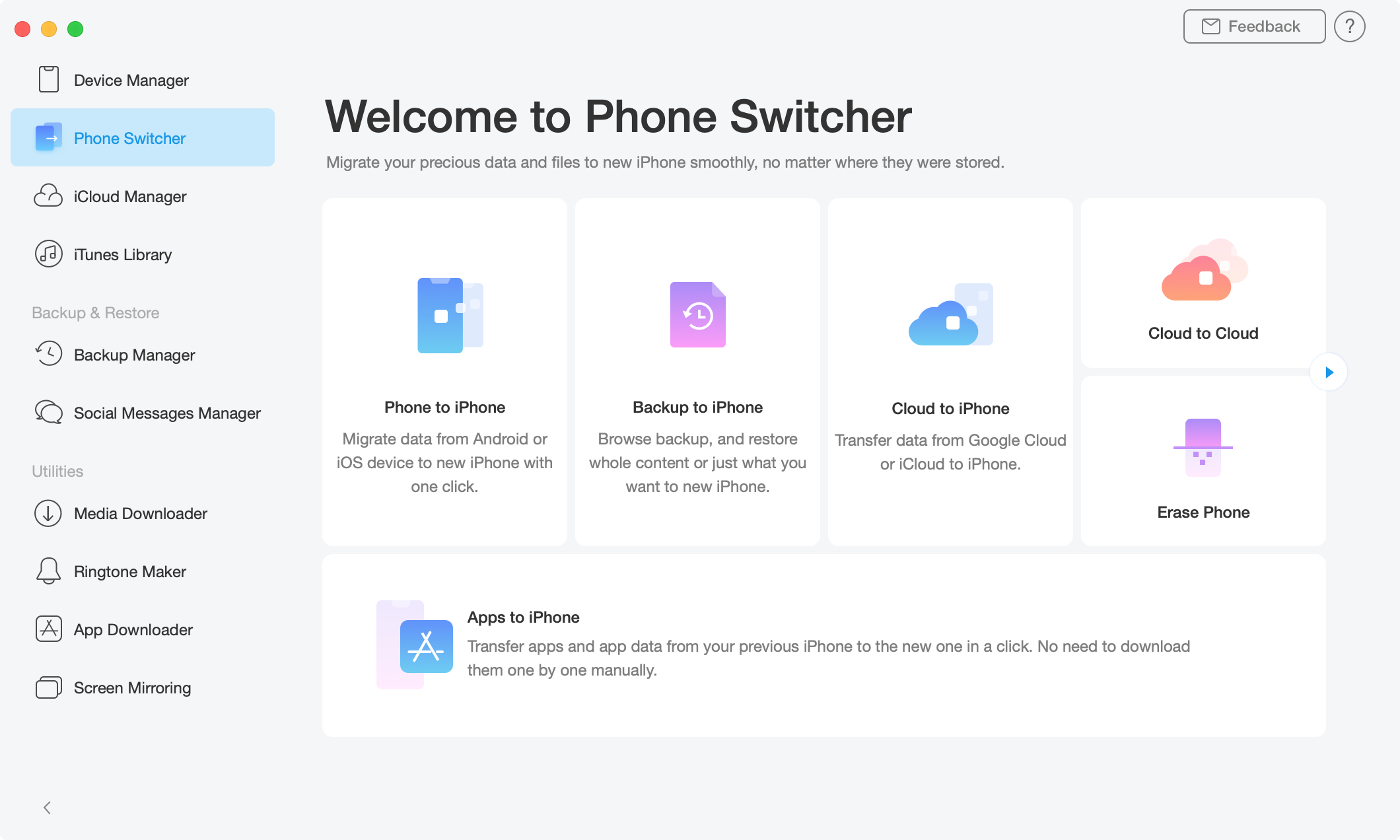 AnyTrans Phone Switcher Mac