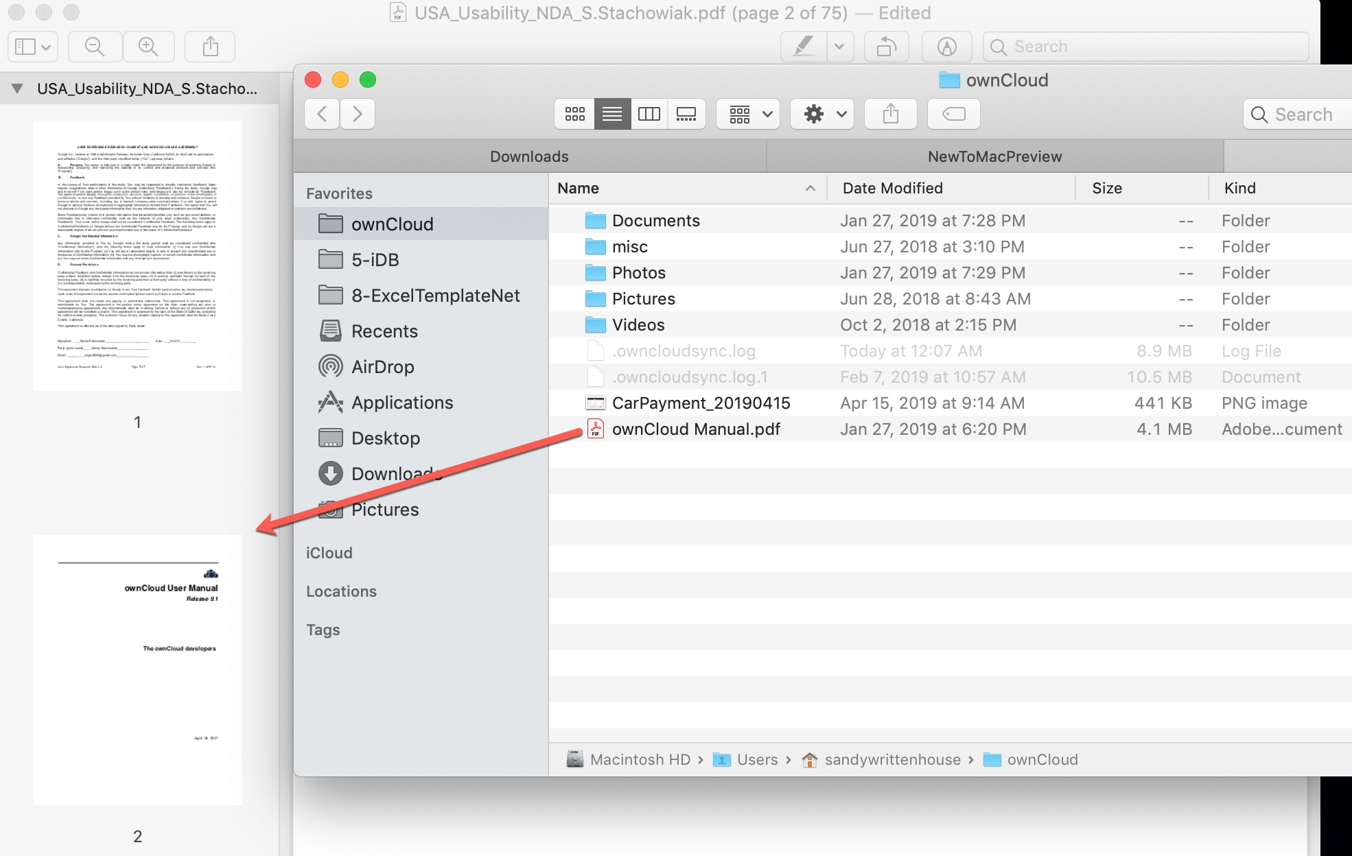 Merge PDF Files in Preview on Mac