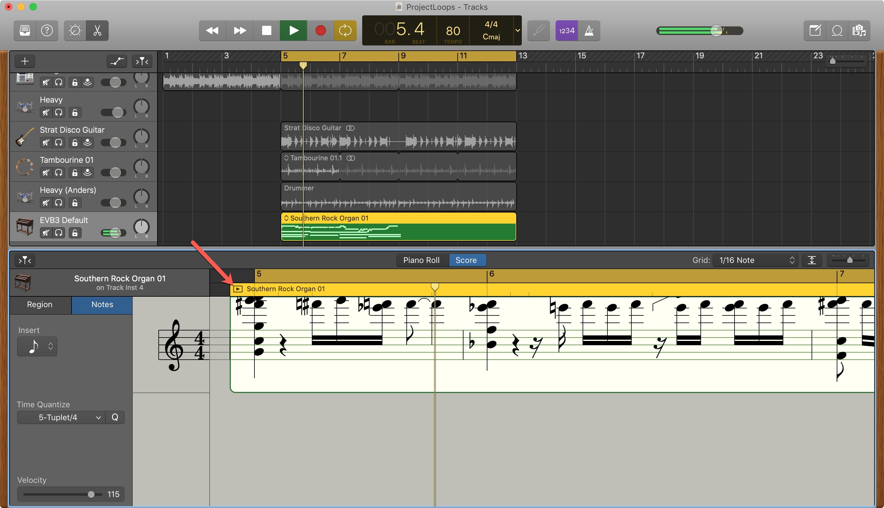 Score Editor Play GarageBand Mac
