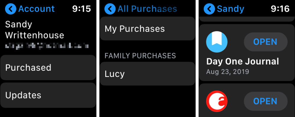 Apple Watch App Store Account