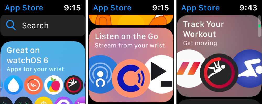 Apple Watch App Store Browse