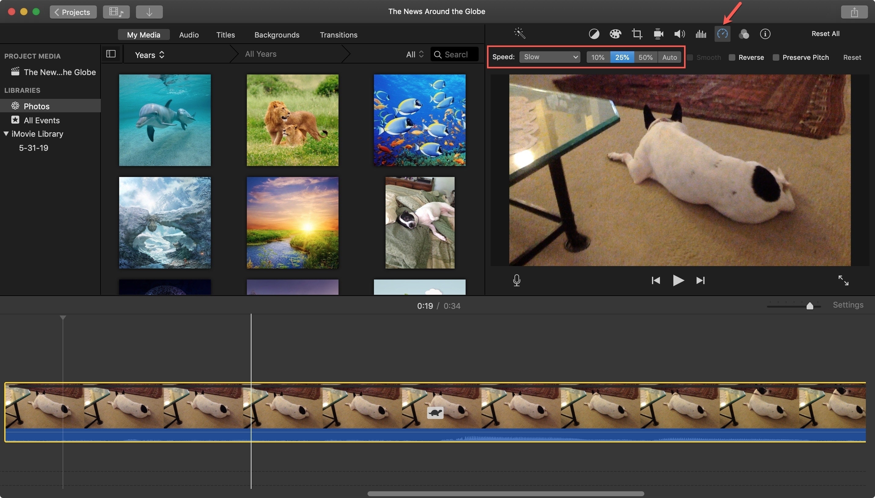 iMovie Decrease Speed to Slow Mac