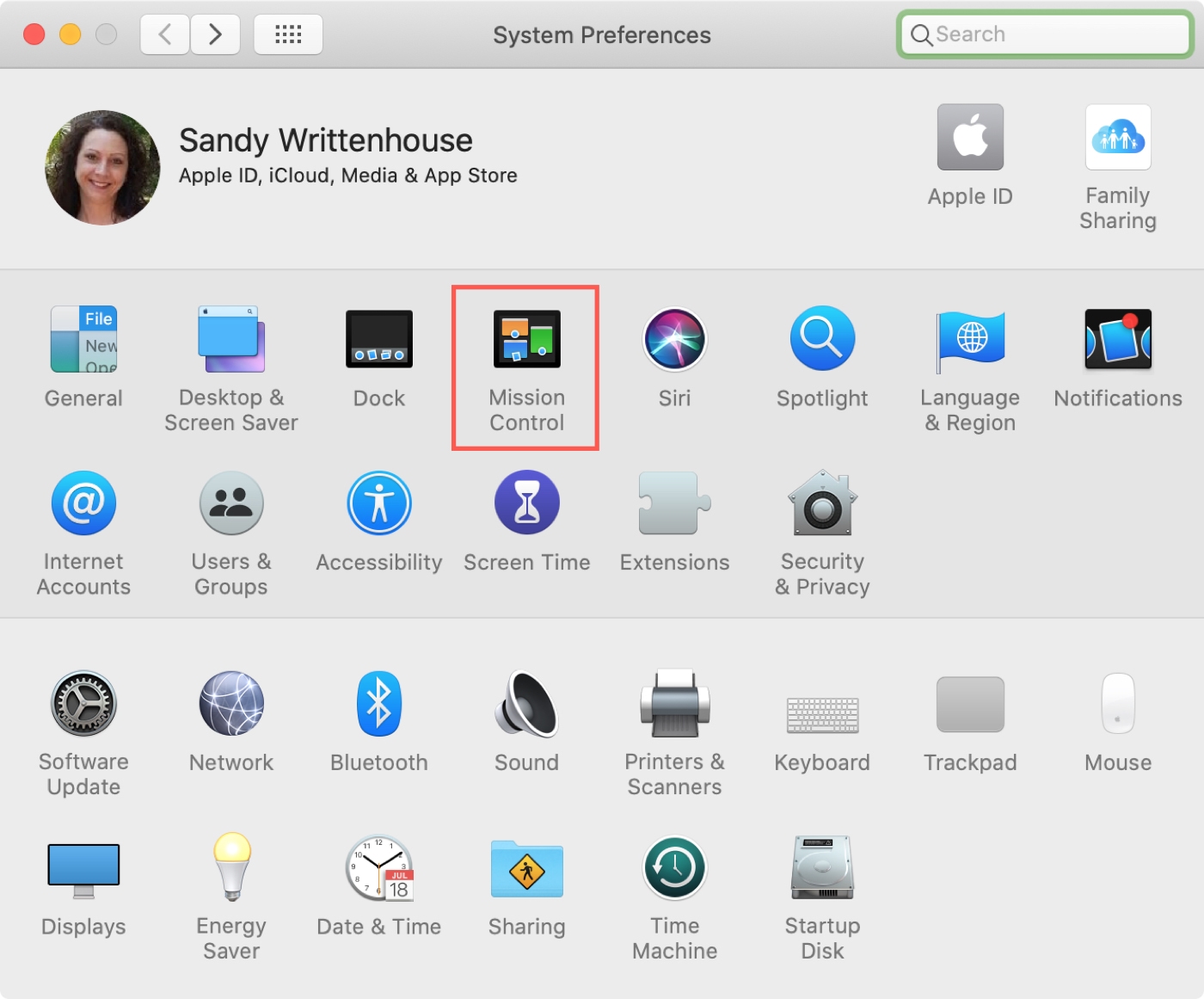 System Preferences Mission Control Mac