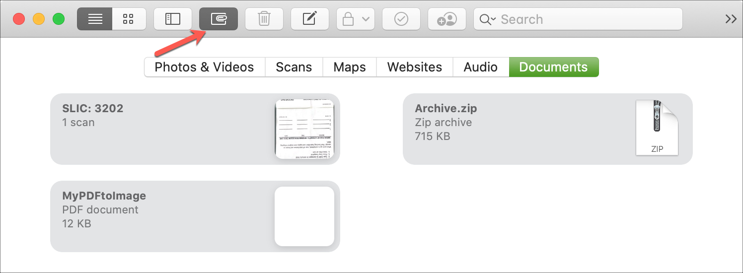 Notes View Attachments Only Mac