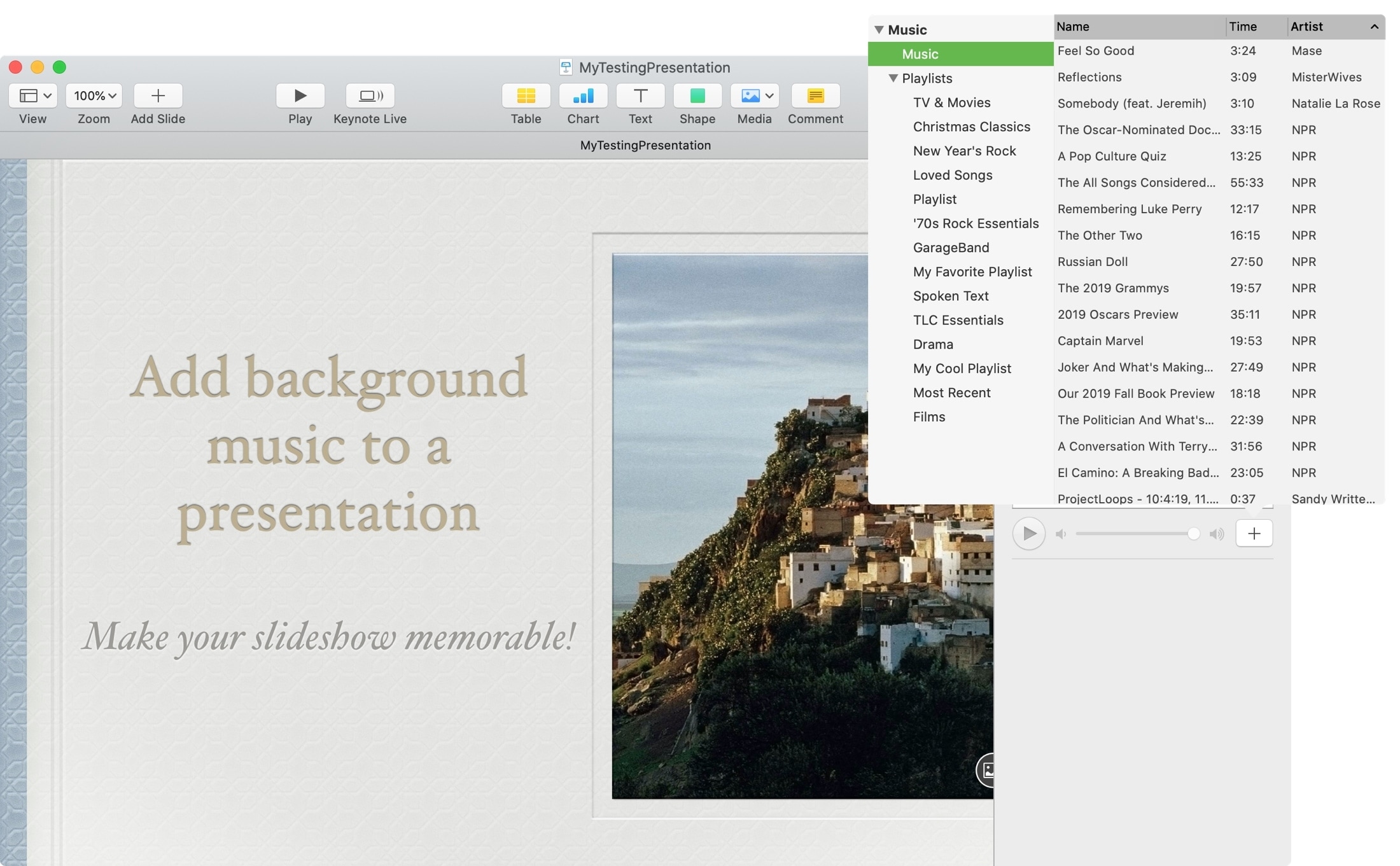 Keynote Pick Soundtrack Mac