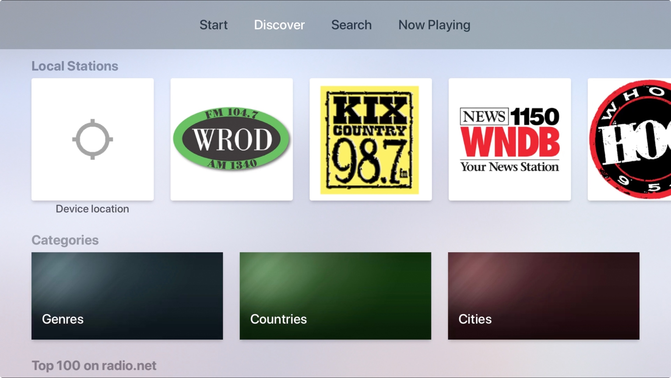 RadioDotNet on Apple TV