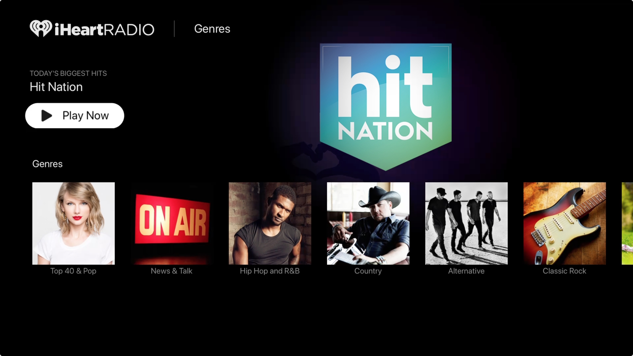 iHeartRadio on Apple TV