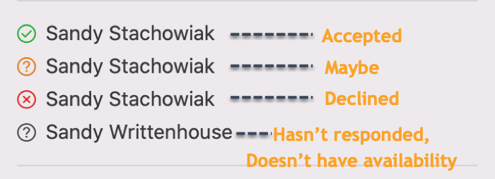 Calendar Mac Invitee Responses