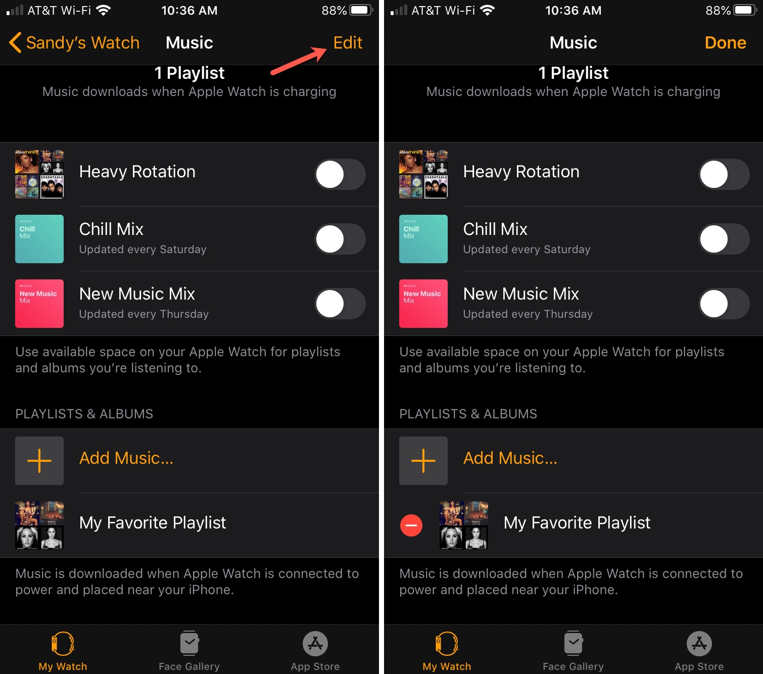offline music apple watch 4