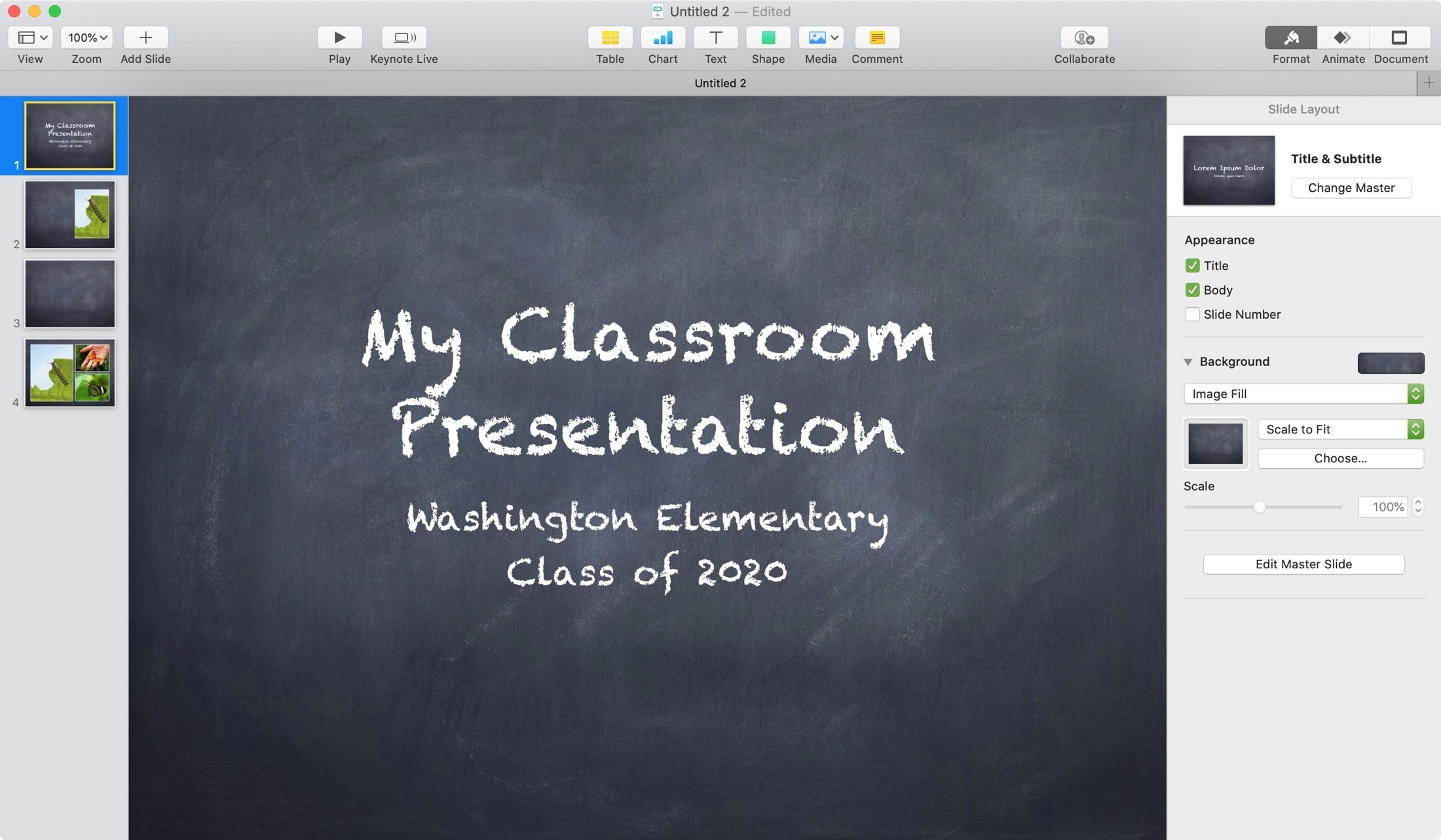 Keynote Chalkboard Theme Mac