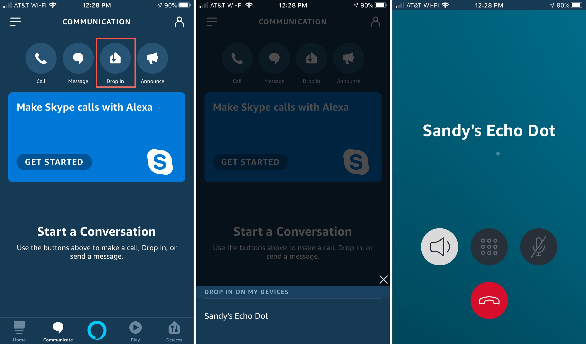 Alexa Drop In iPhone