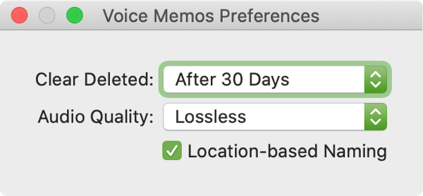 Enable Voice Memos Location Names Mac