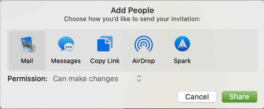 Notes Add People Can Make Changes Mac