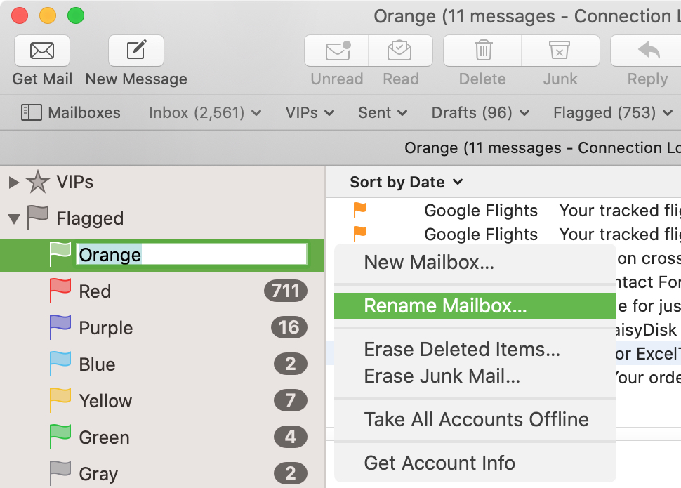 Rename Flags Mail Mac