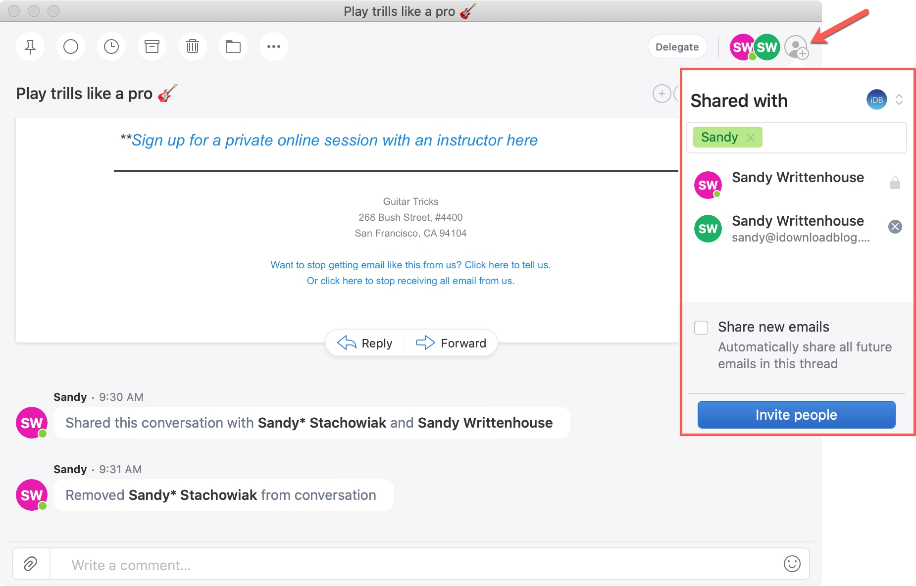 spark for mac accessing a shared folder
