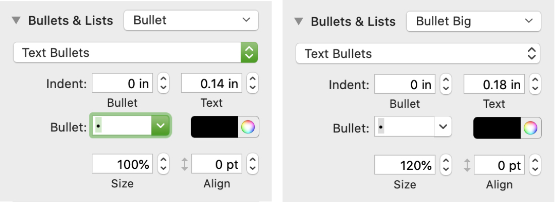 Bullet and Big Pages Mac