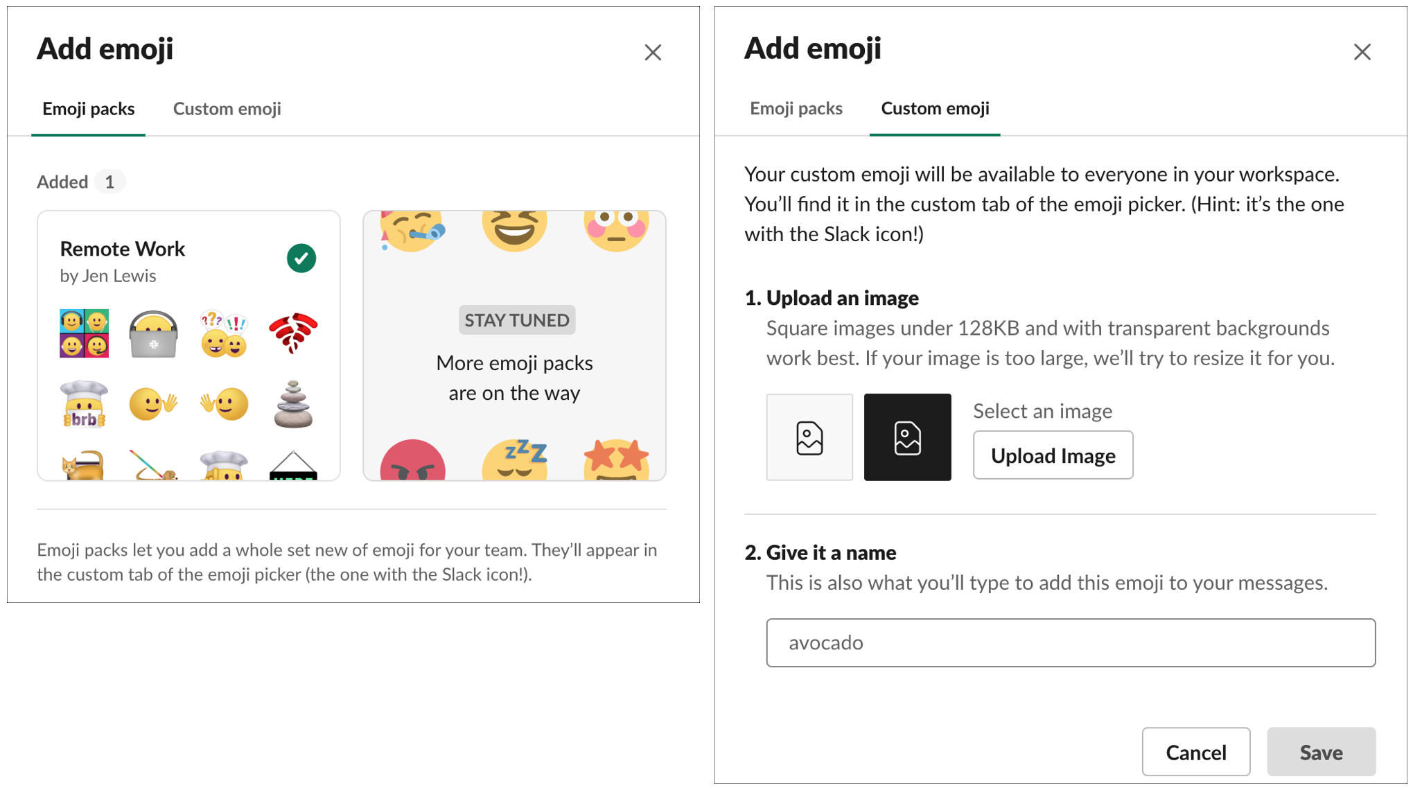 Slack Emojis Packs and Custom