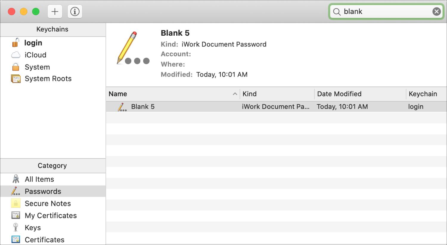 Find Document Keychain Access Mac