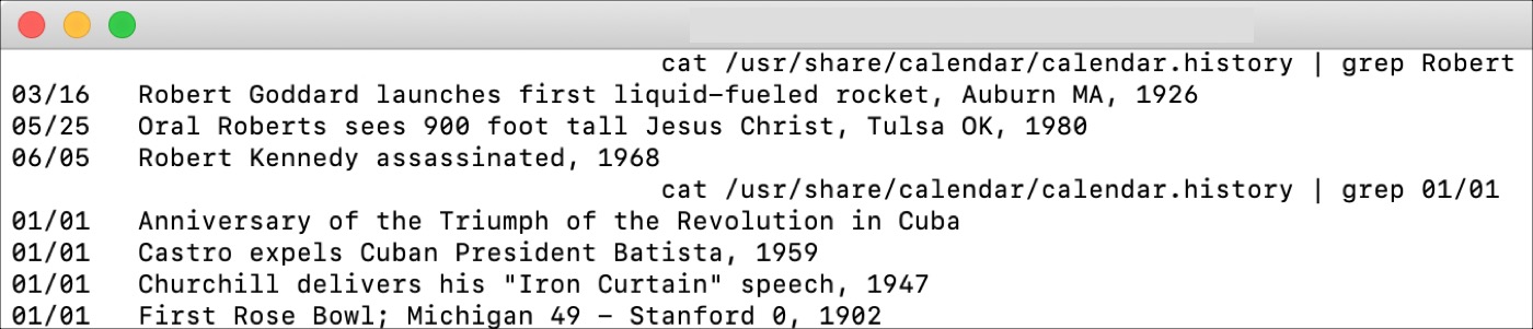 Fun Terminal Commands History