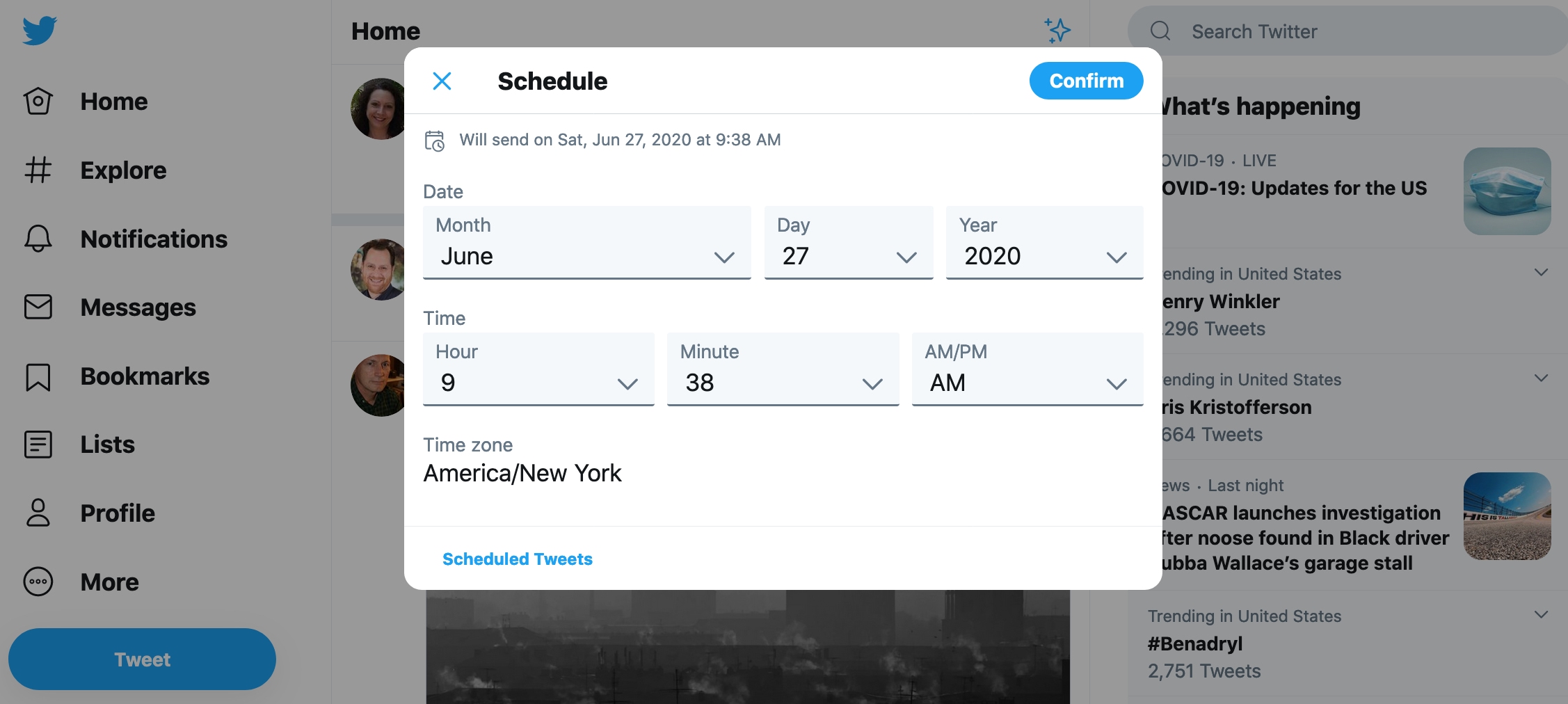 How to schedule a tweet on Twitter to automatically post it later Mid