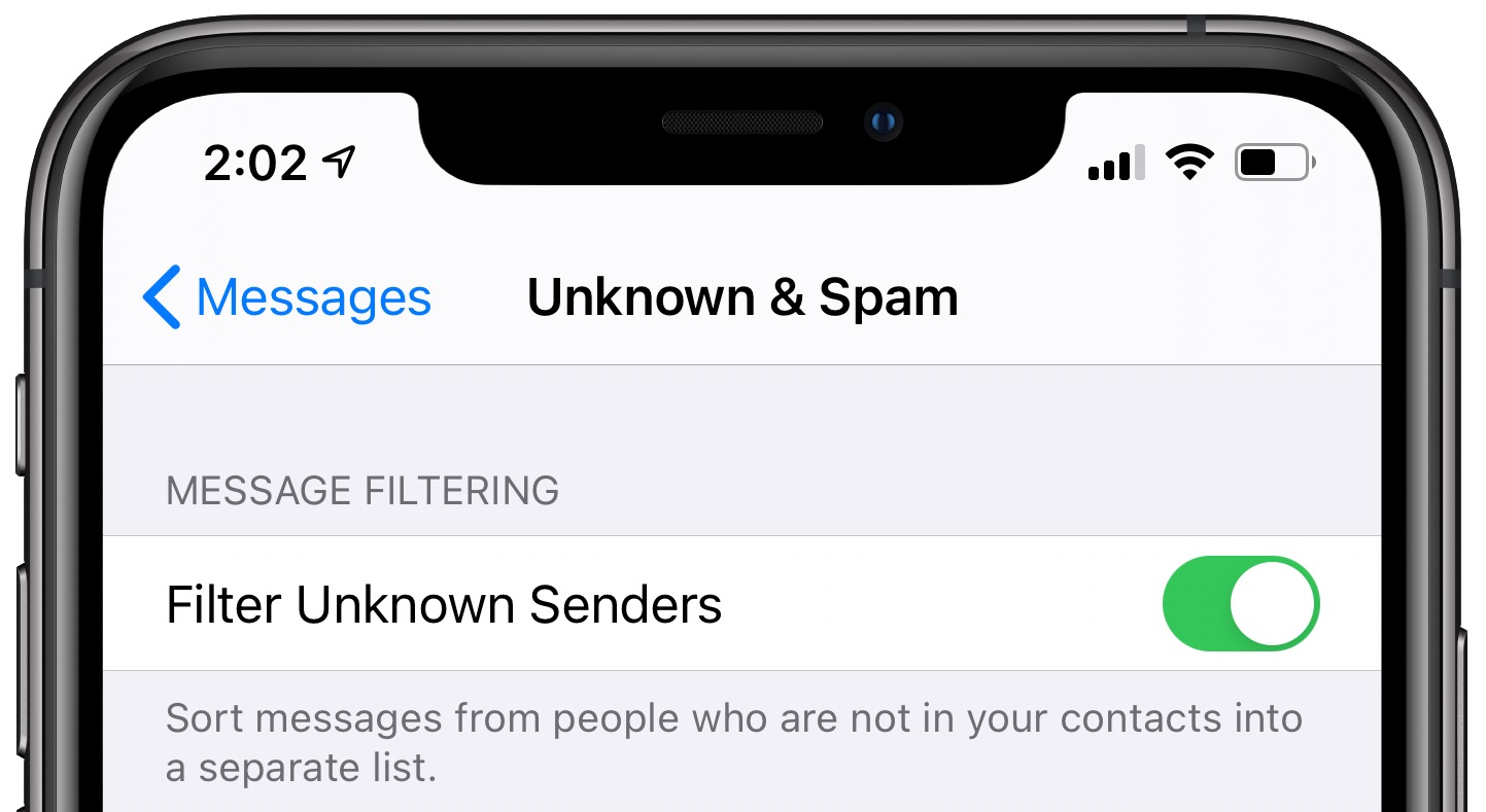 Message Filter. Privacy Rules.