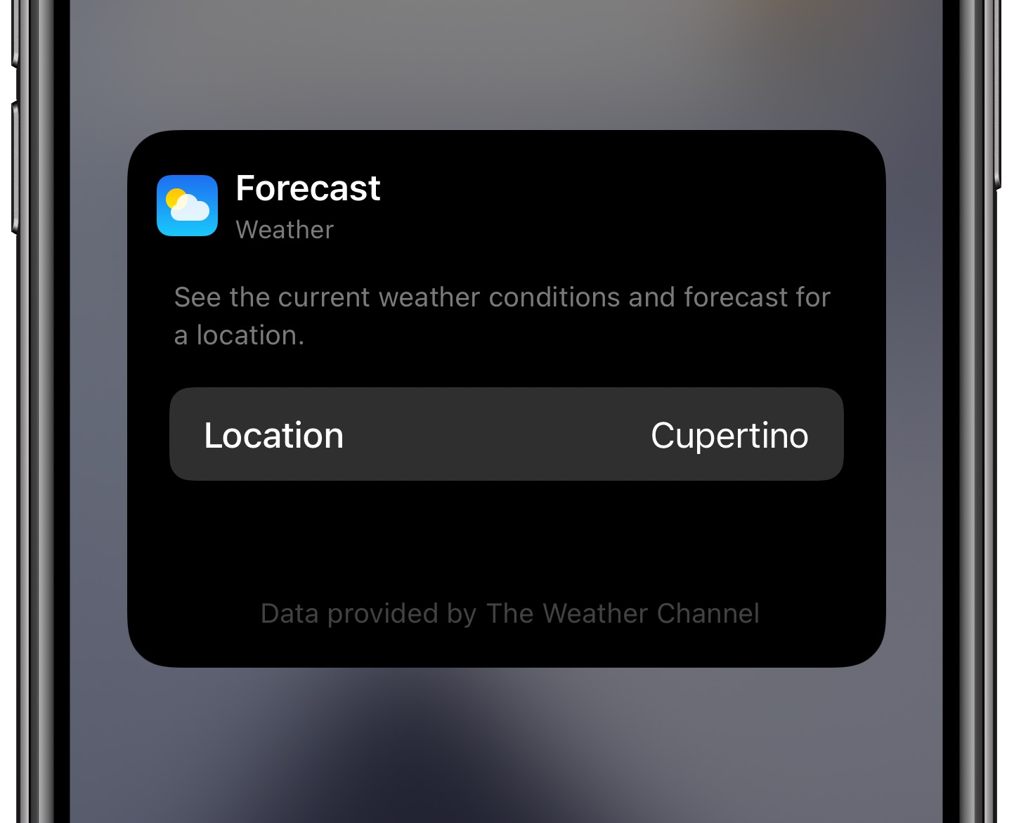 Customizing The Weather widget