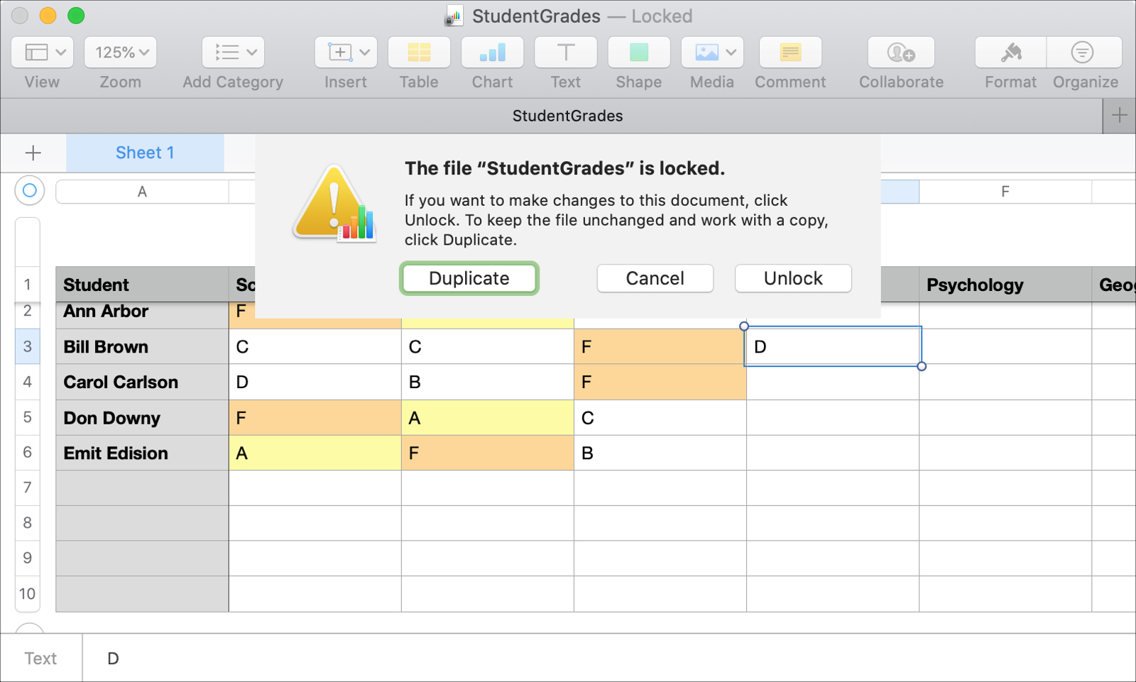 Numbers Mac Locked File