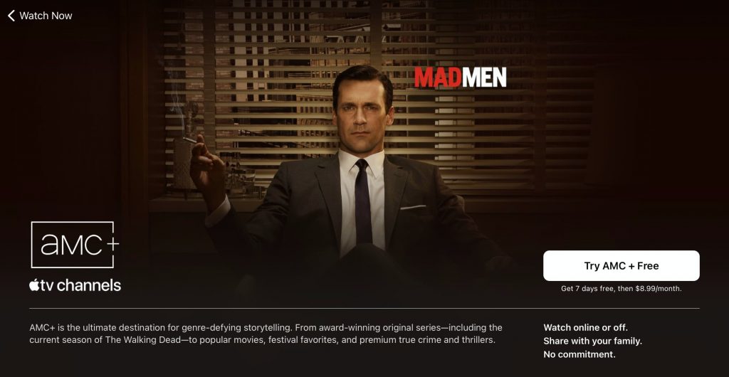 AMC+ is now available with Apple TV Channels for $8.99 per month | Mid