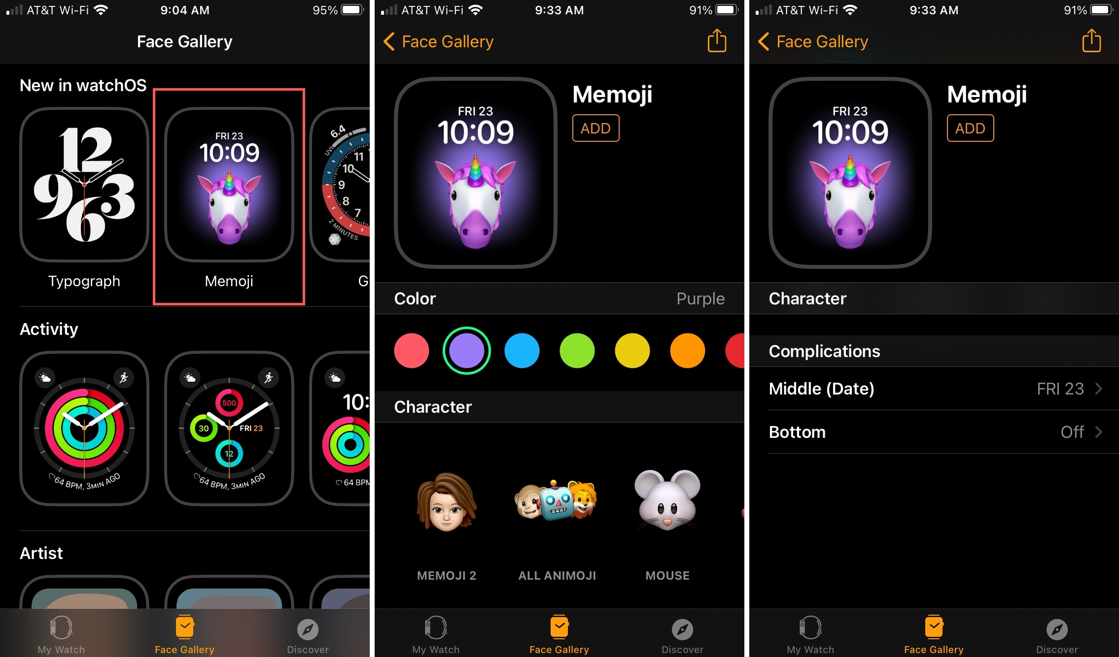 Add Memoji Watch Face on iPhone