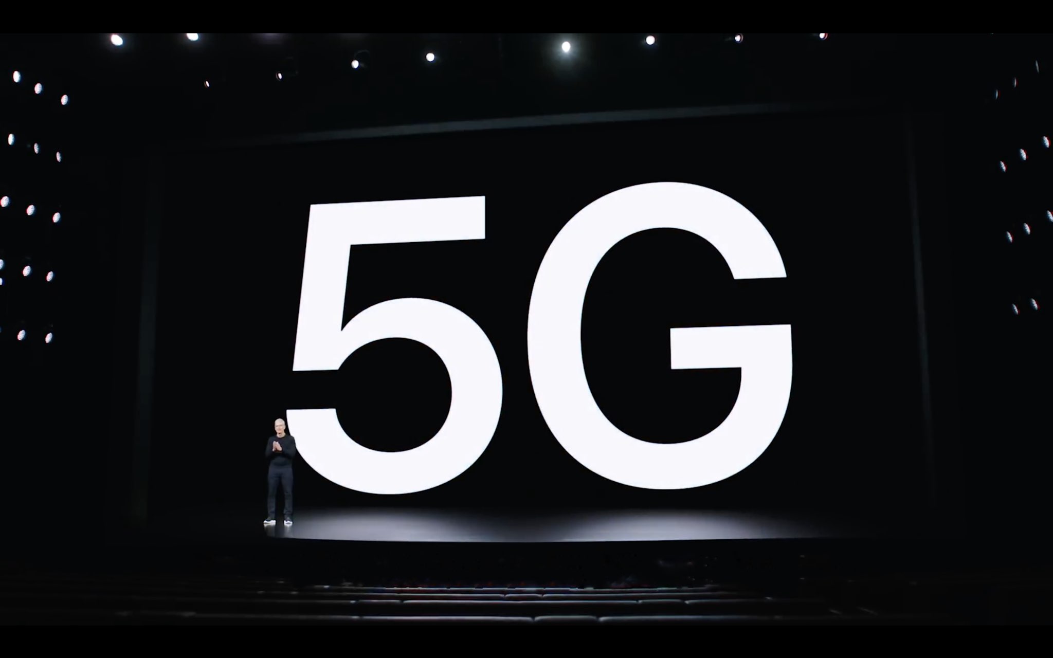 manage 5G iPhone - WWDC 2020 slide showing 5G
