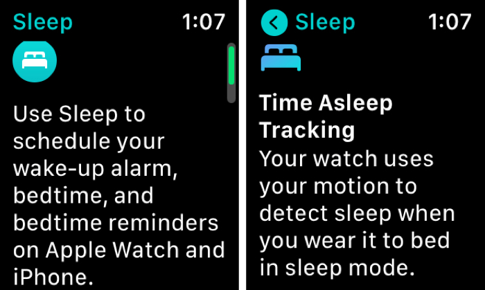 Enable Sleep on Apple Watch