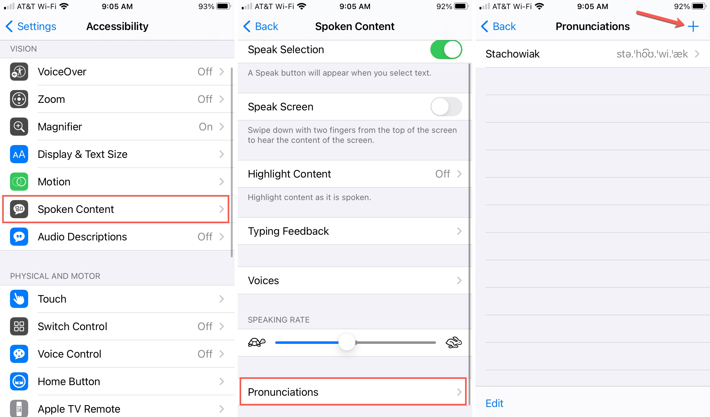 Add Pronunciation on iPhone