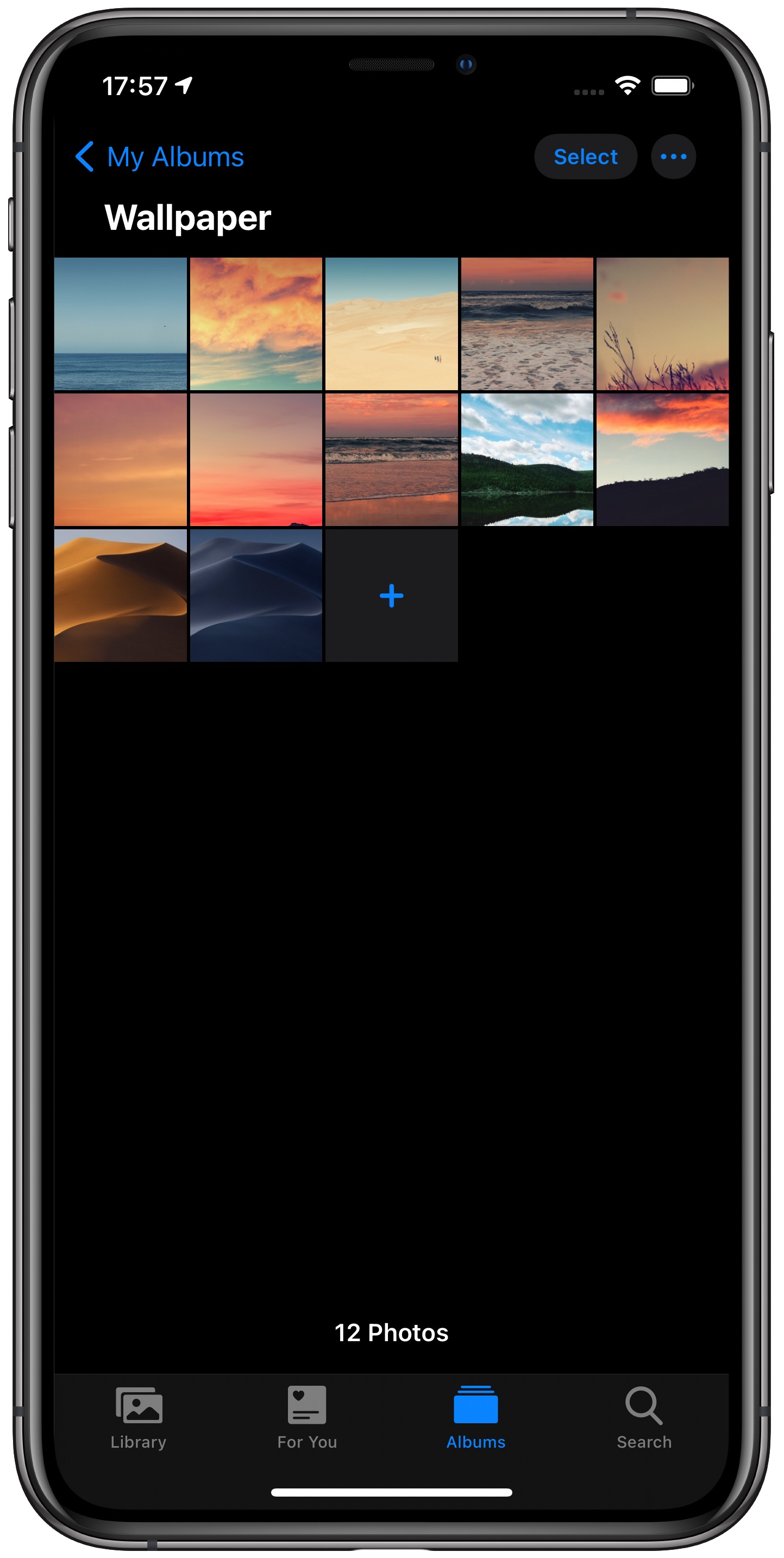 change iPhone wallpaper automatically - Photos app with Wallpaper album