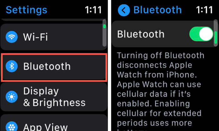 Apple Watch Bluetooth