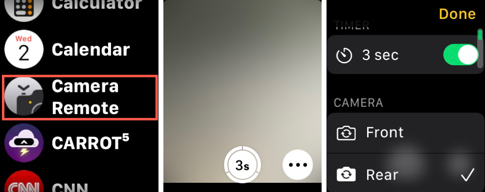 Apple Watch Camera Remote