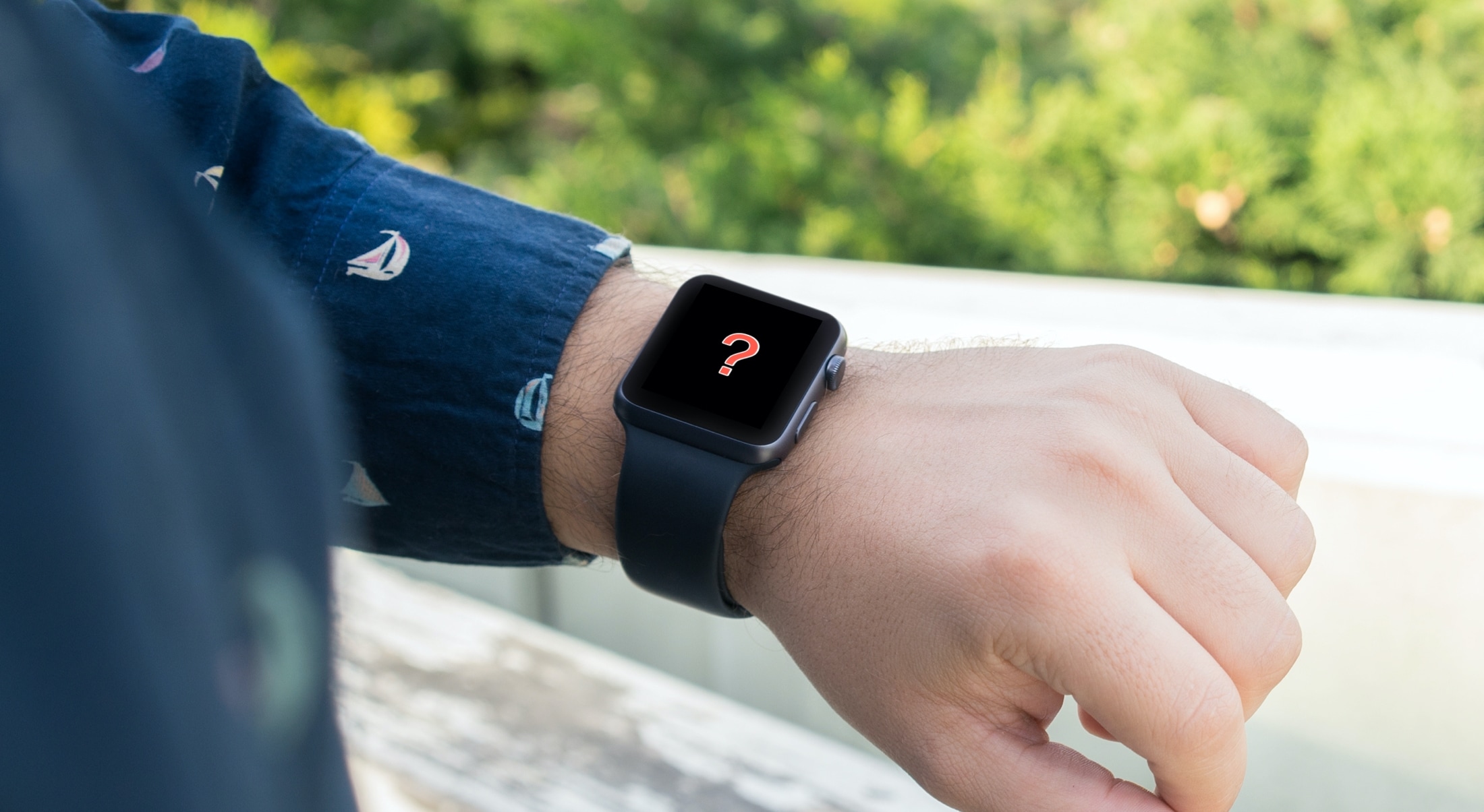 Question Mark on Apple Watch