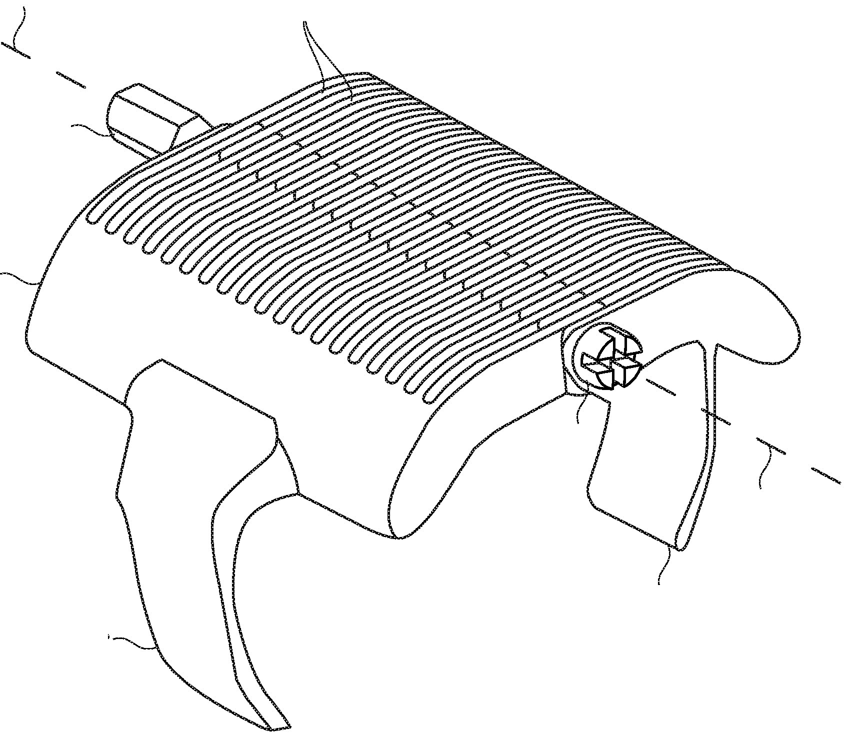 Apple's foldable iPhone patent drawing showing elongated fingers for stronger friction hinges