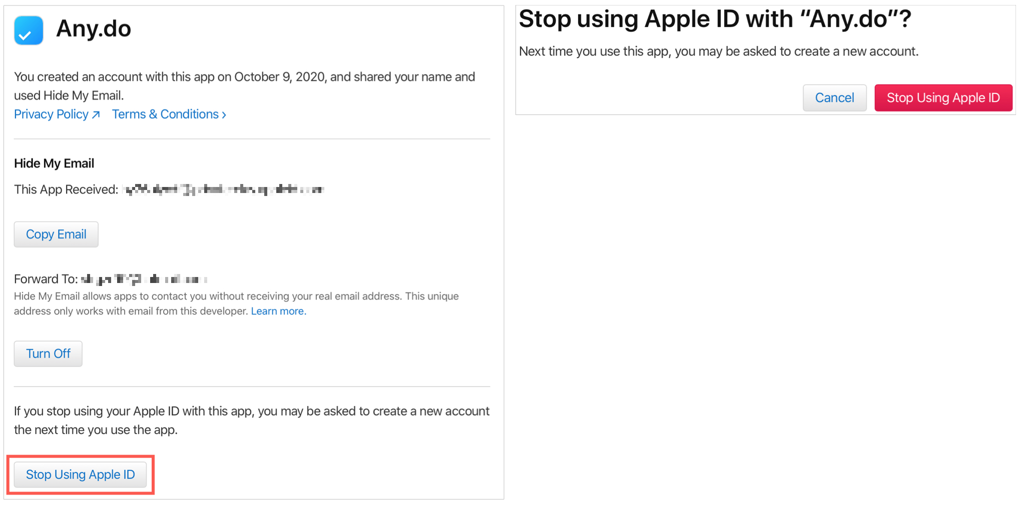 Stop Apps Using Apple ID Online