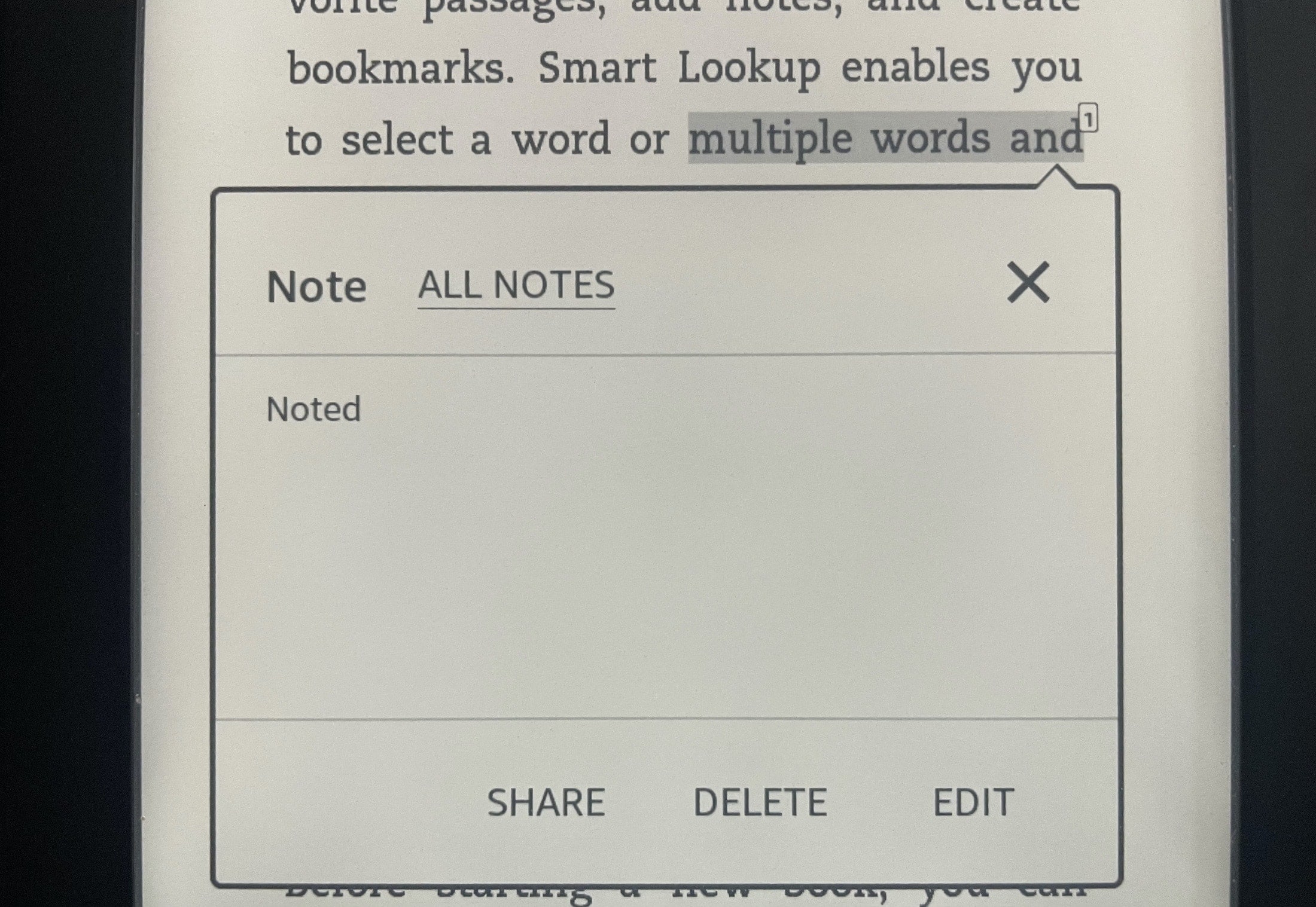 View Note on Kindle Paperwhite