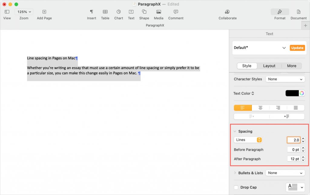 How To Change Line And Character Spacing In Pages Mid Atlantic Consulting Blog