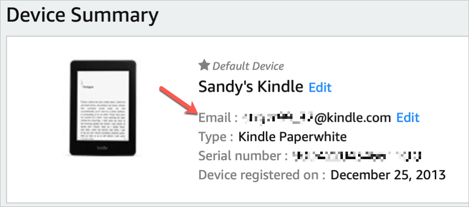 Amazon Kindle Email Address