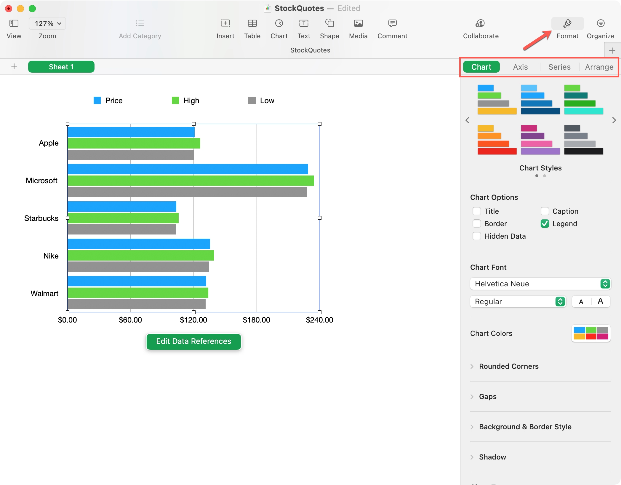 How to insert, format, and edit charts and graphs in Numbers | Mid