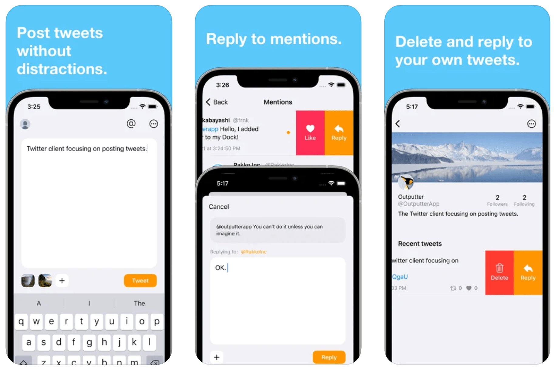 Outputter for Twitter, Space Era, Liro, and other apps to check out this weekend