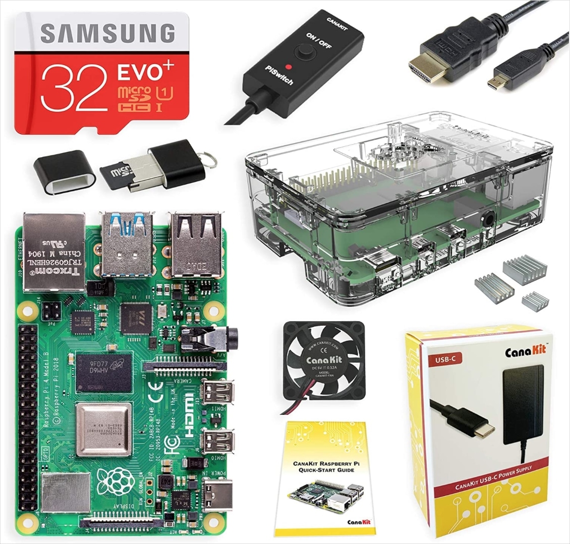 Raspberry Pi CanaKit 4GB Amazon