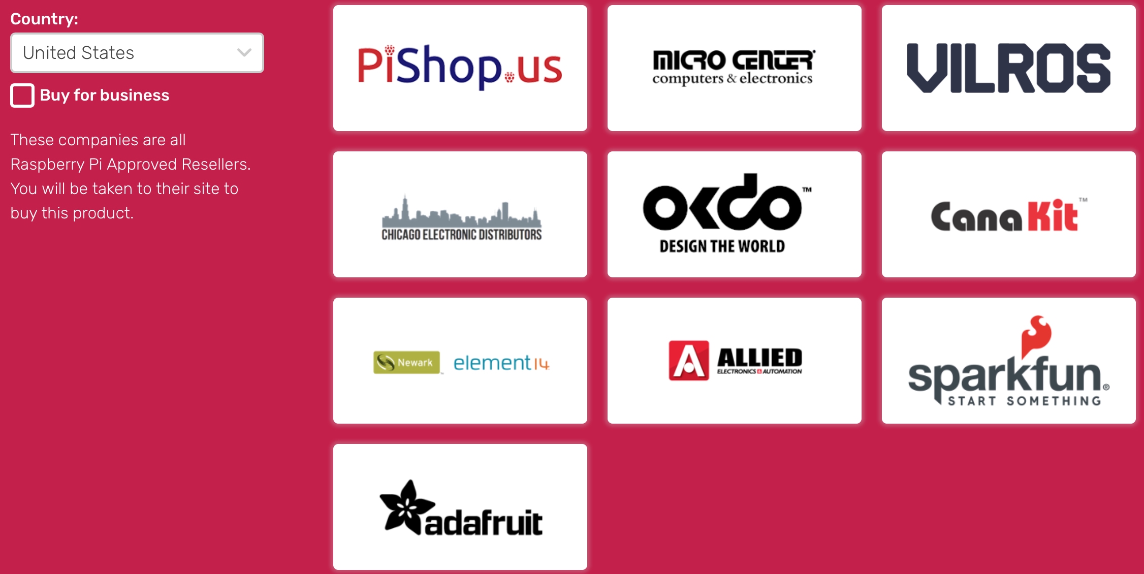 Raspberry Pi Products Sellers