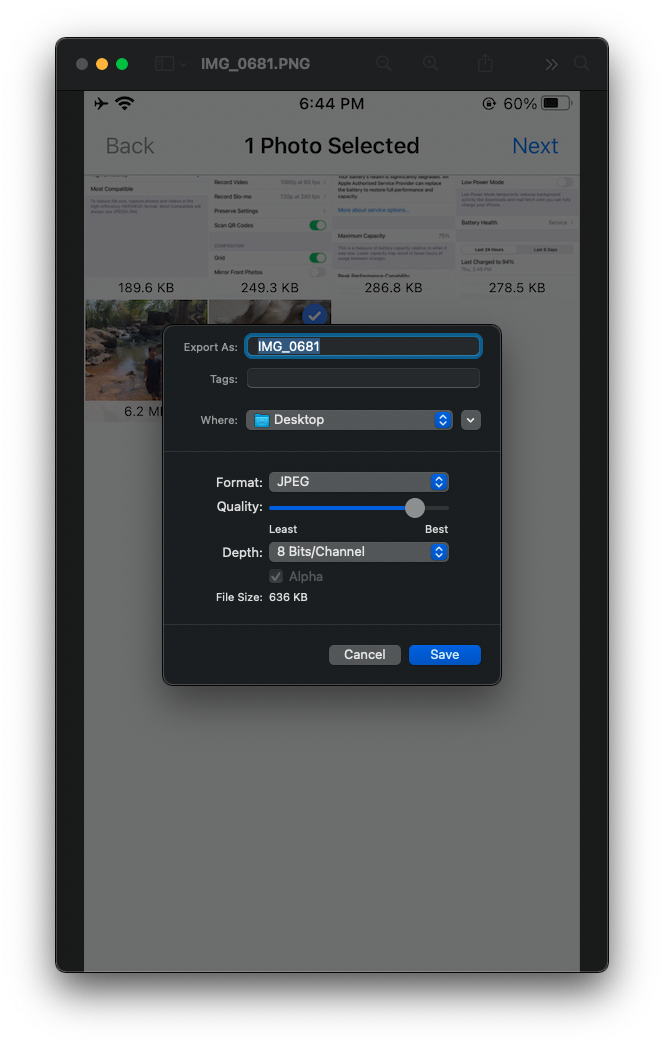 photo compress mac