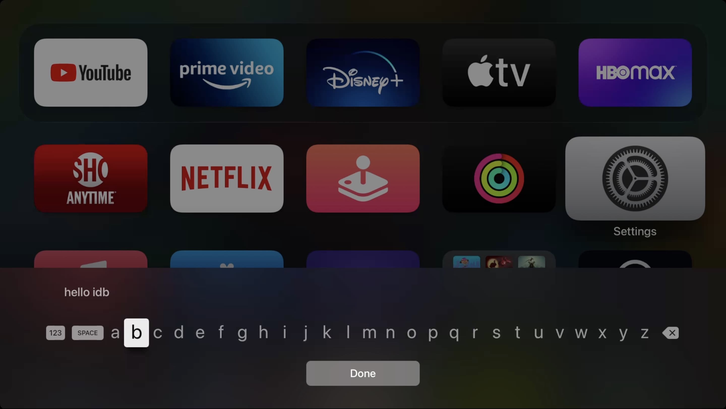 Type to Siri working on Apple TV