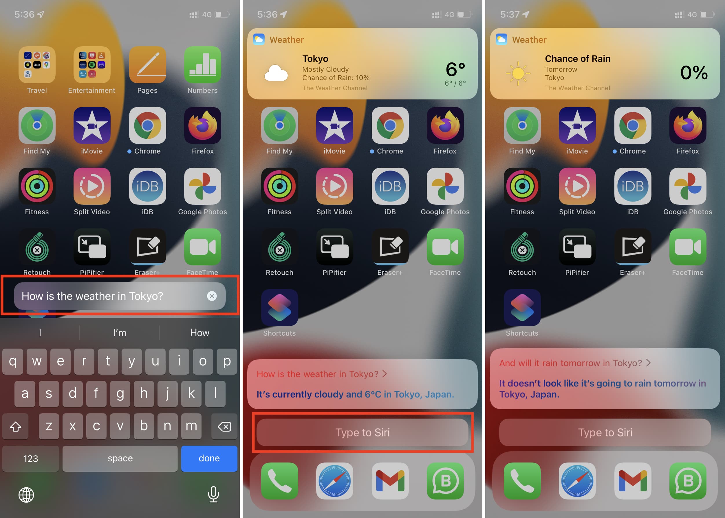 Using Type to Siri on iPhone