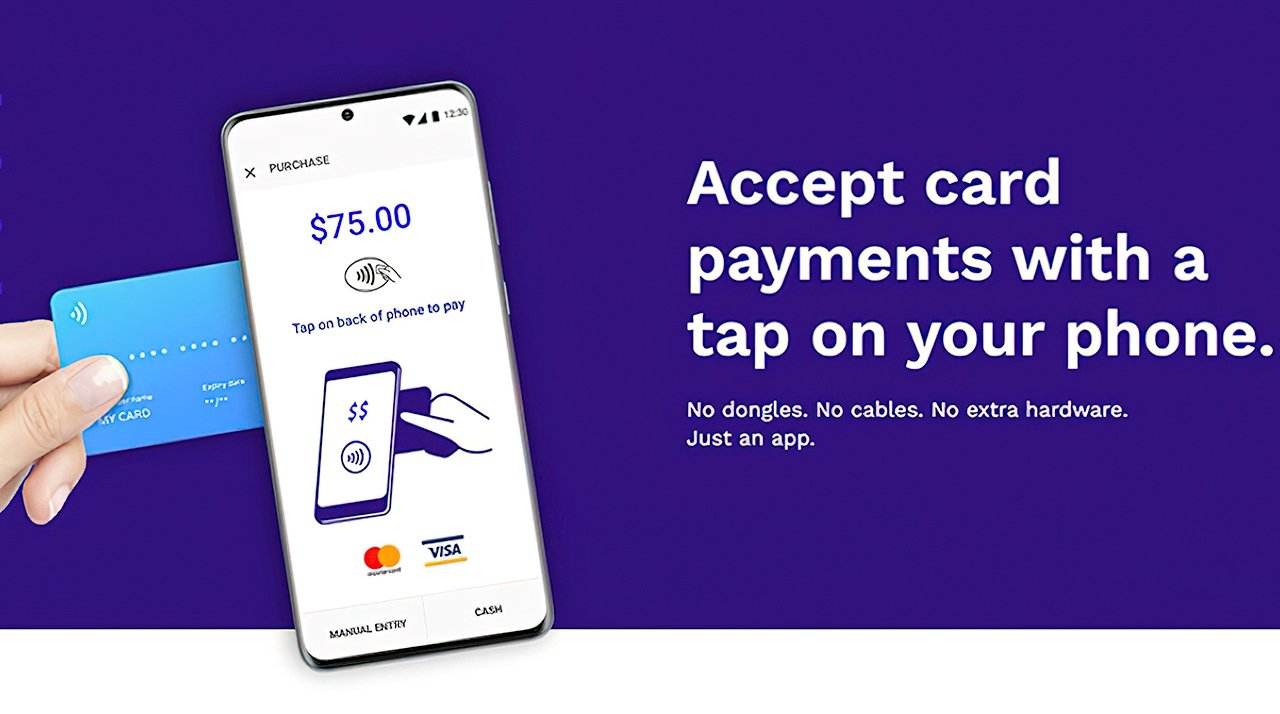 A screenshot of the Mobeewave website showing how its tap-to-pay NFC terminal software for smartphones works